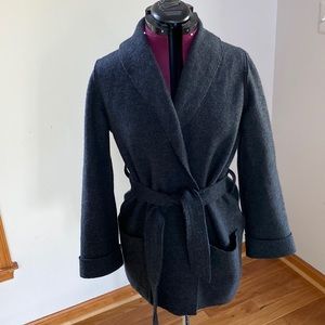 LL Bean belted coat